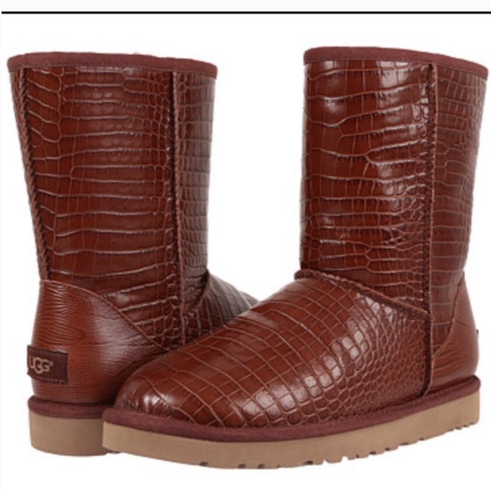 SNAKESKIN LEATHER UGGS